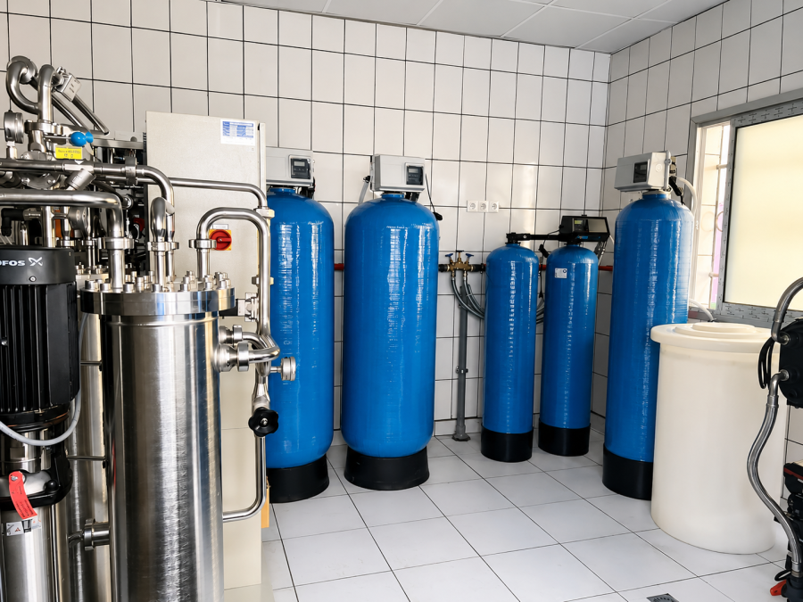 Dialysis treatment room equipped with modern hemodialysis machines for renal care in Africa